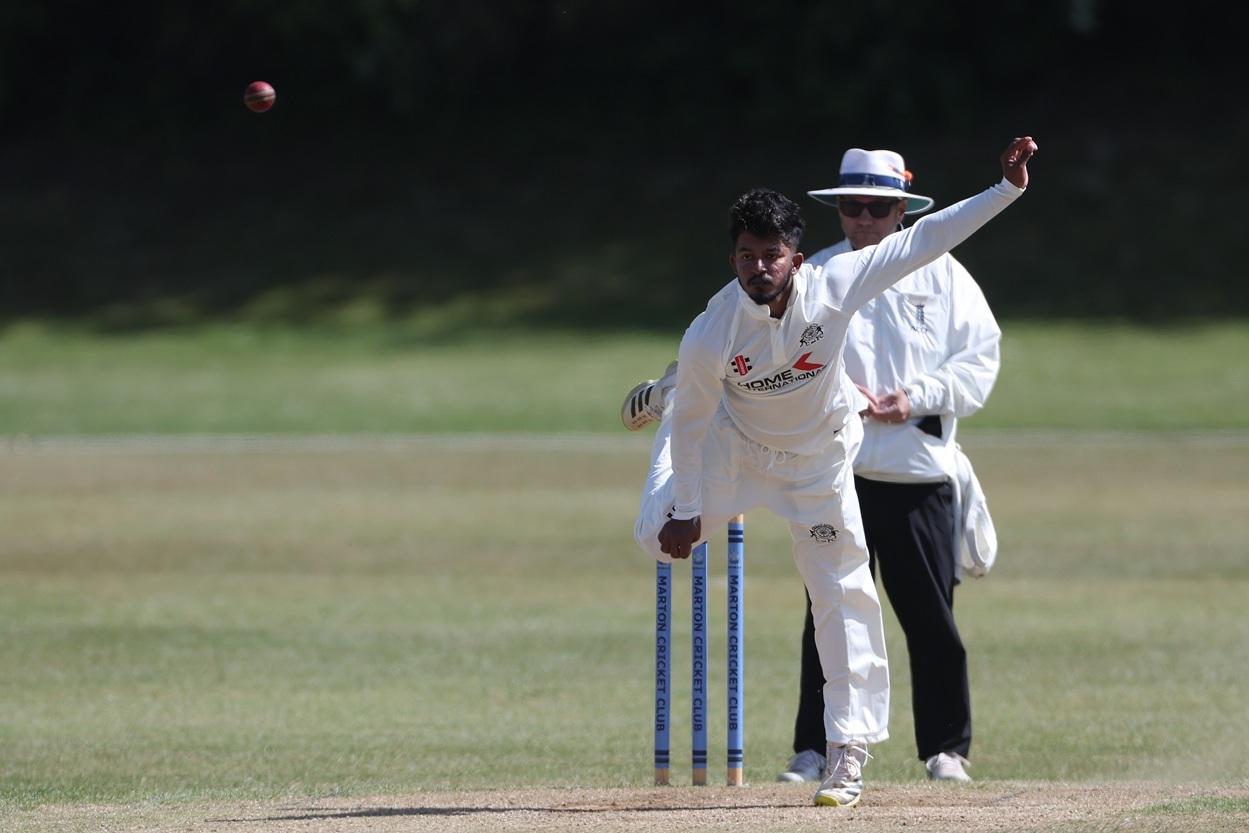 Great Ayton pro Suminda Lakshan spins his web at Marton Pic: Mark Fletcher | MI News and Sport