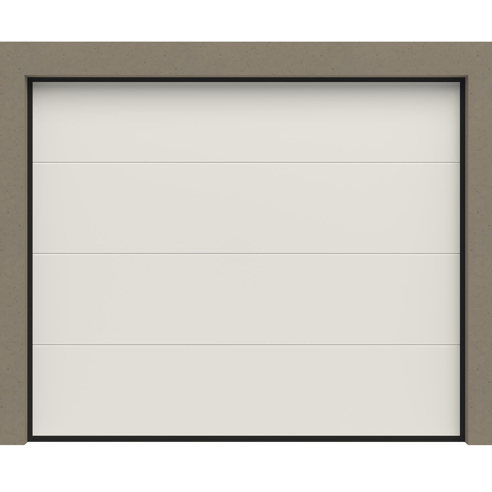 Garagentor Sektionaltor Tor 40mm L-Sicke Modern anthrazit weiß