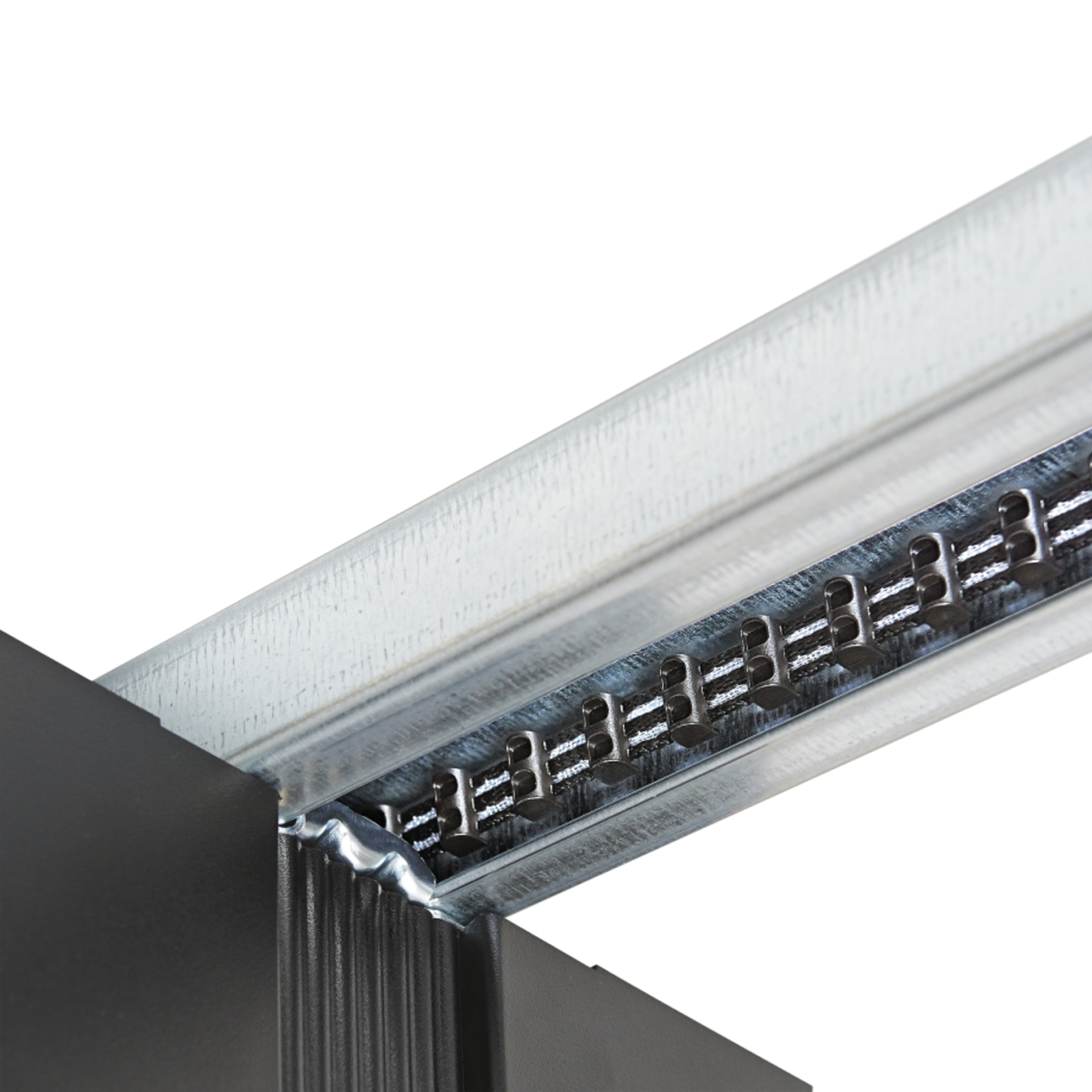 Garagentor Sektionaltor Tor 42 mm M-Sicke Modern Weiß Anthrazit