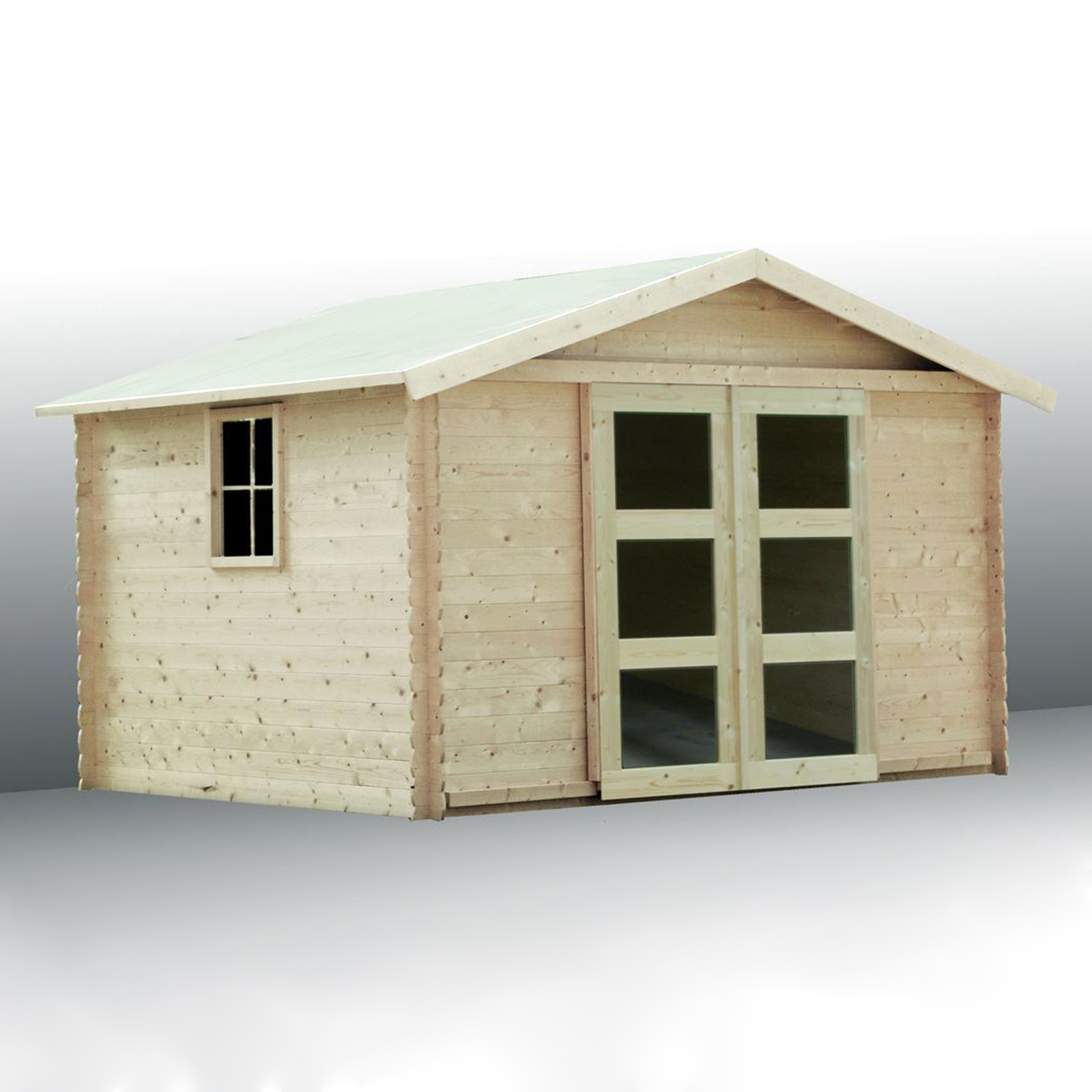 HORI Gartenhaus Gerätehaus 19 mm Geräteschuppen Blockhaus Holz Schuppen