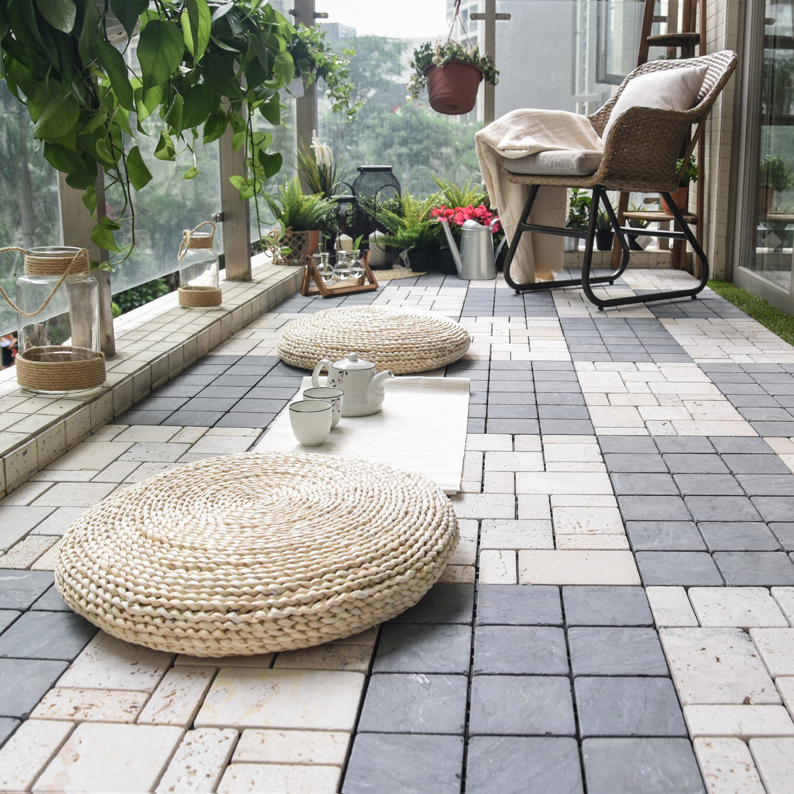Terrassenfliesen Klickfliesen Balkonfliese Holzfliese