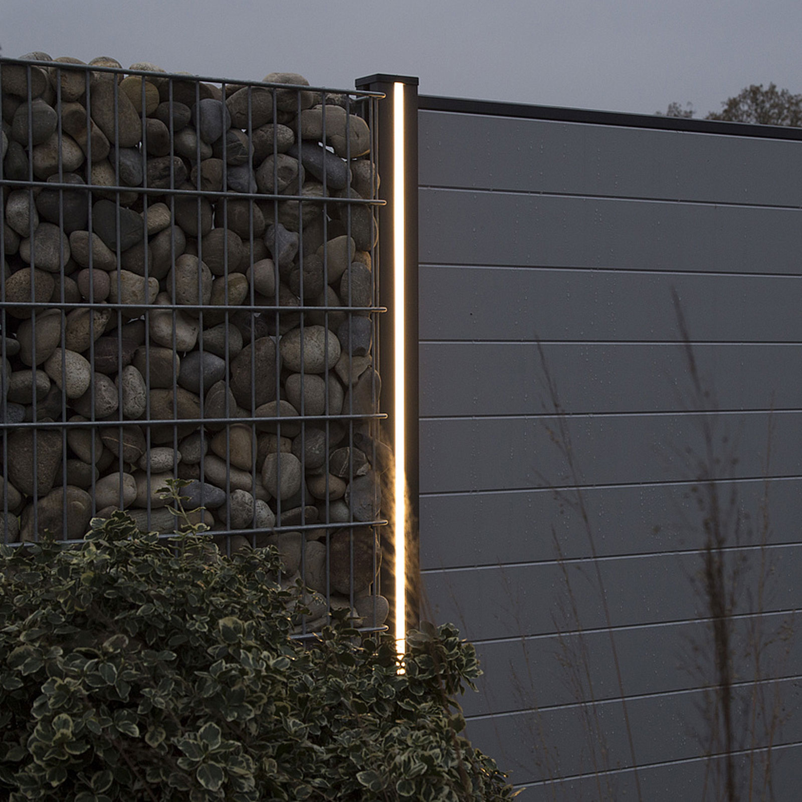 GroJa Glow LED Lichtleiste für WPC Zaun Pfosten Leiste Trafo Dimmer