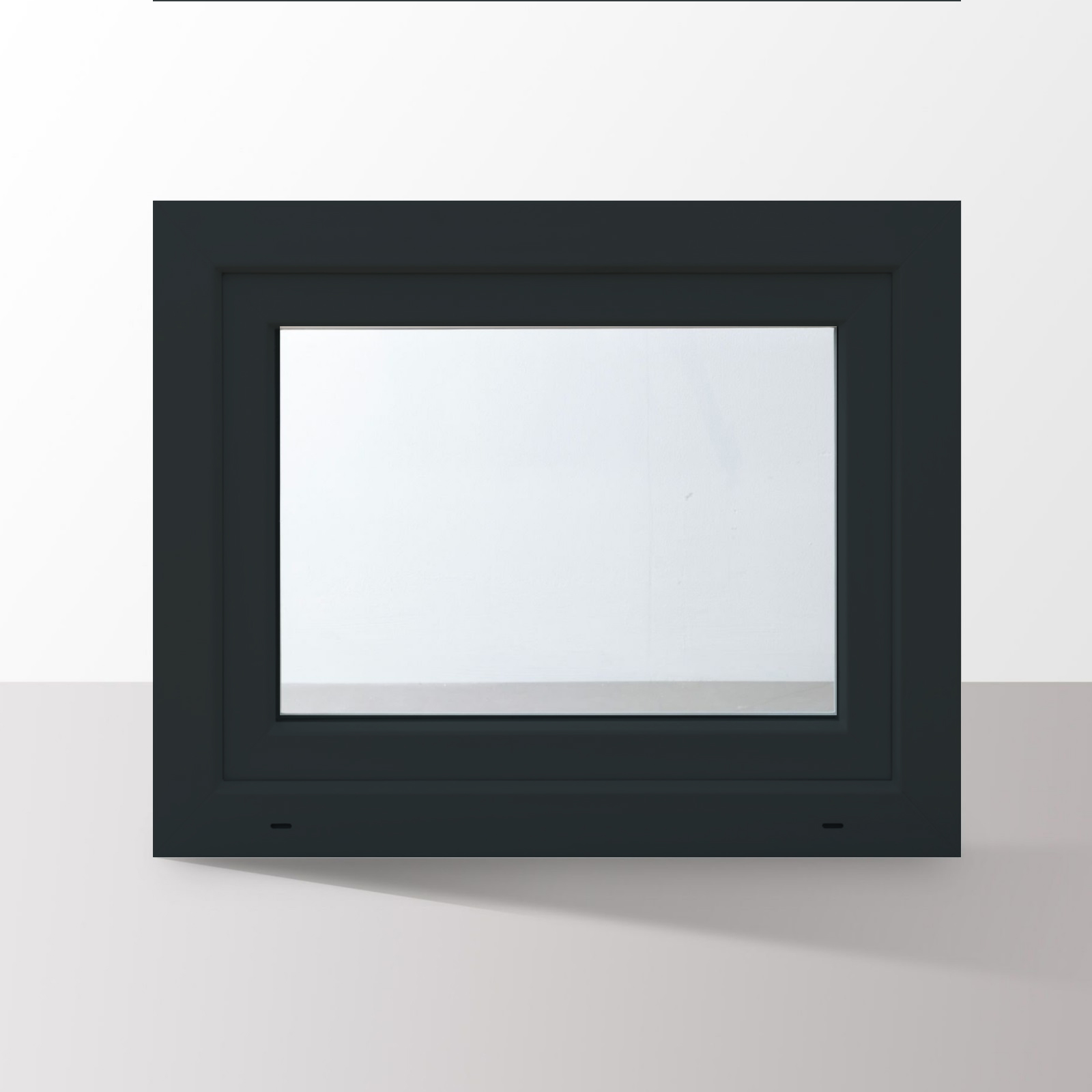 Details zu Fenster Kunststofffenster Kellerfenster Dreh Kipp 2 Fach RAL7016 anthrazit 2022 Versandhandel