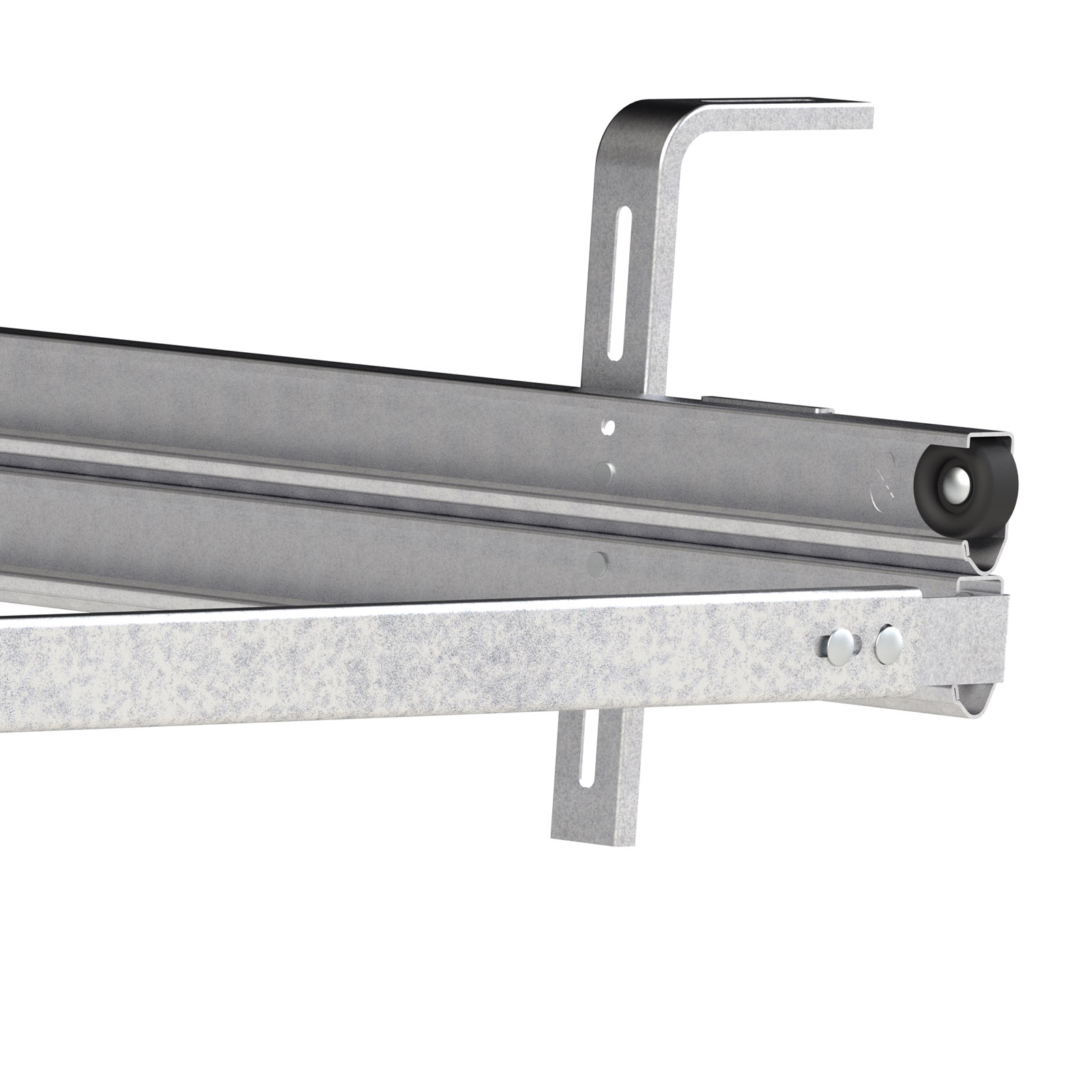 Garagentor Sektionaltor Tor 40 mm M L-Sicke Woodgrain Weiß Anthrazit