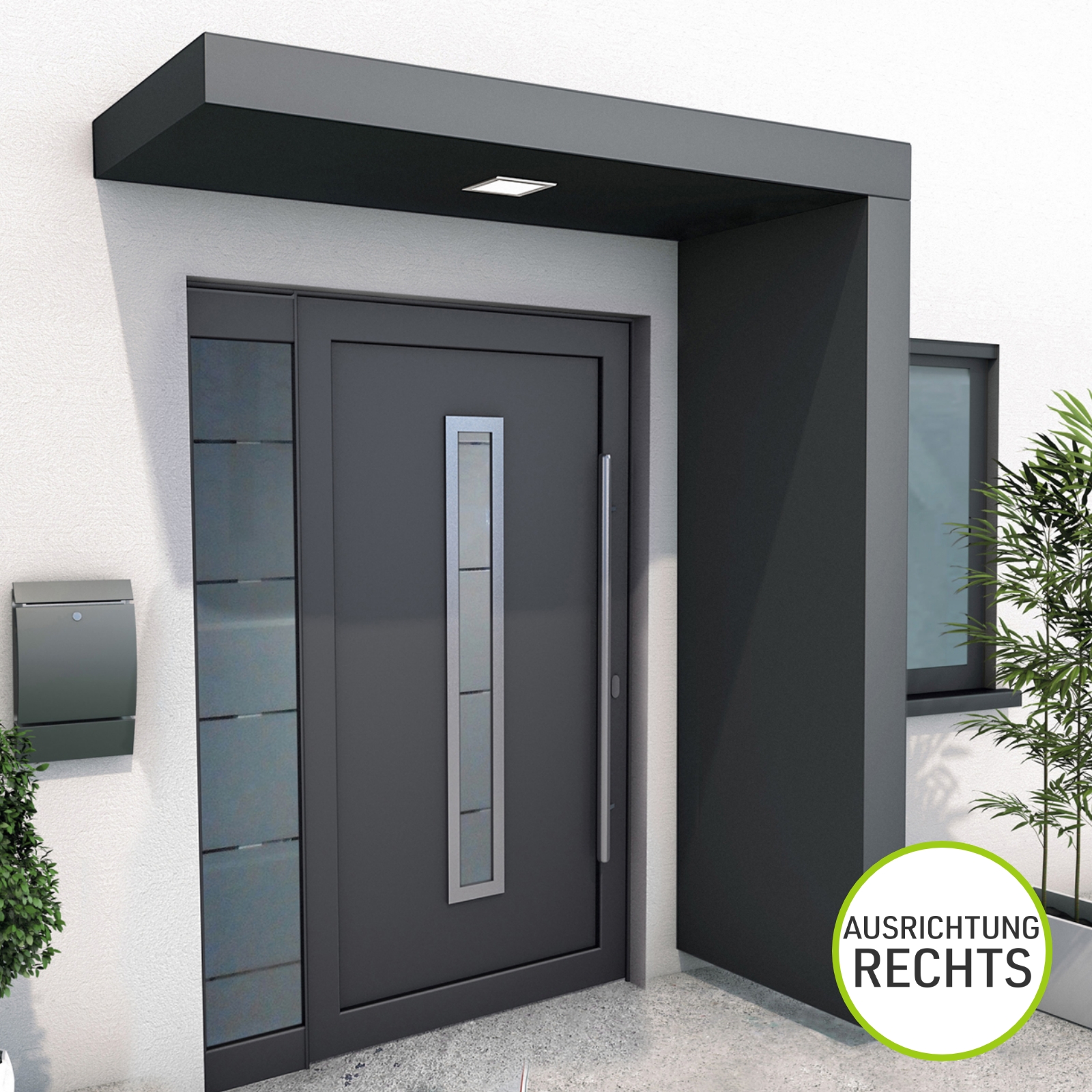 Gutta BS Plus Vordach Haustür Überdachung Haustürvordach Aluminium 200