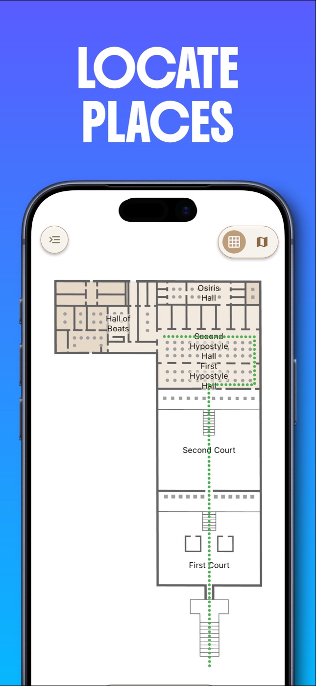 Screenshot of Abydos Temple: Egypt Guide app for iPhone and iPad