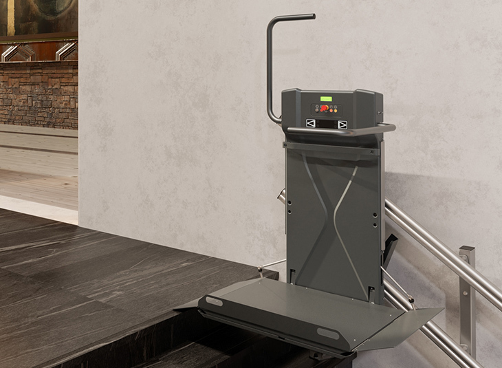 Platformlift Recht Logic Zijkant Boven