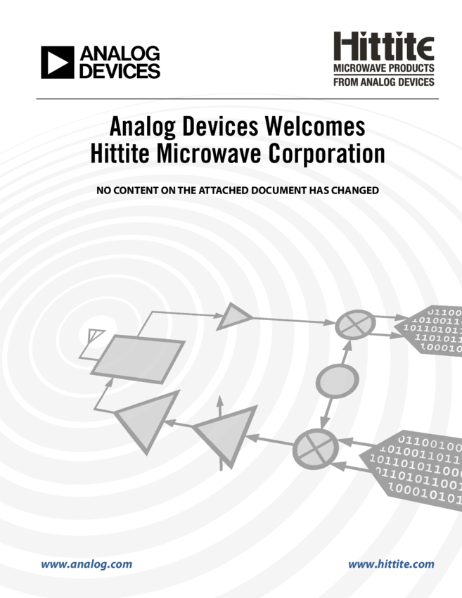 50 MHz Dual Baseband Programmable Low Pass Filter » HMC900 Datasheet ...