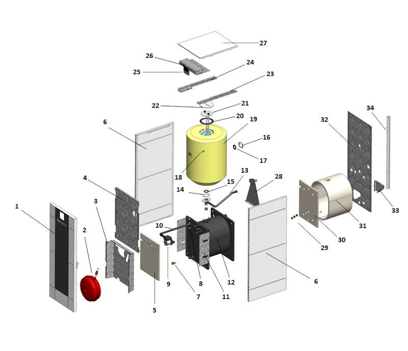 OptiPac MR32 - Unité intérieure au sol chauffage + ECS intégré - régulateur filaire