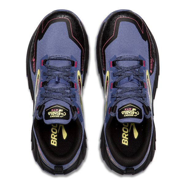 Brooks Womens Cascadia 18 GTX Grey Blue Black