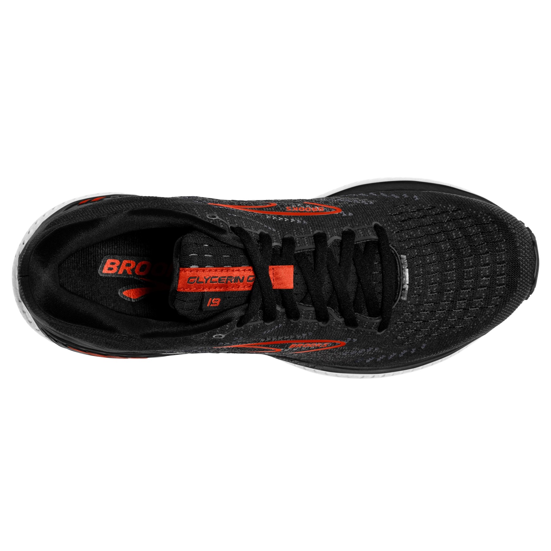 Brooks Men's Glycerin GTS 19 Black / Grey / Red Clay