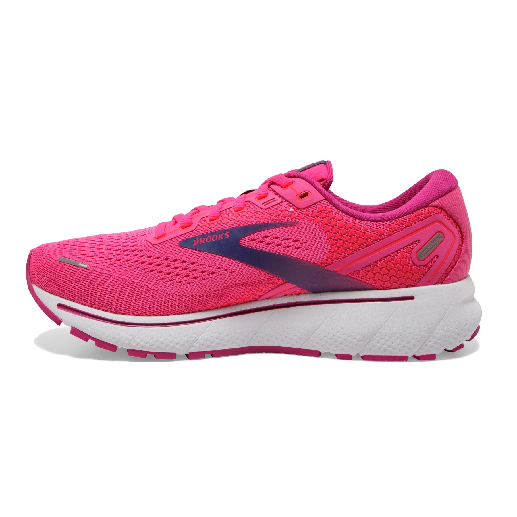 Brooks Womens Ghost 14 Pink / Fuchsia /Cobalt