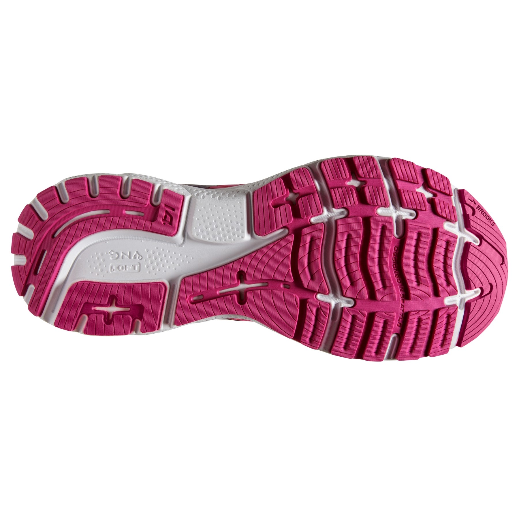 Brooks Womens Ghost 14 Pink / Fuchsia /Cobalt