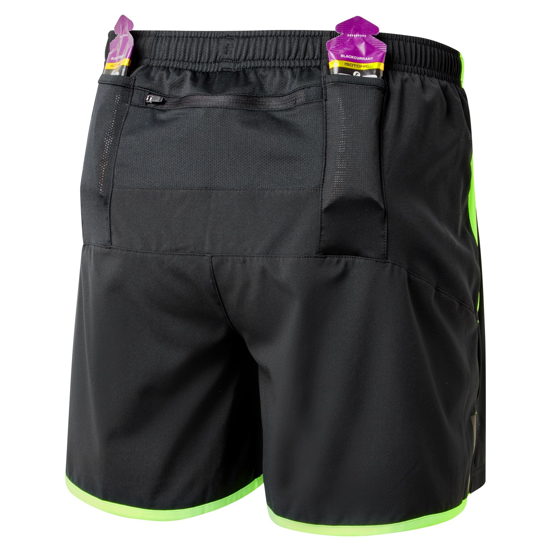 Ron Hill Men's Cargo Short Black / Fluo Green