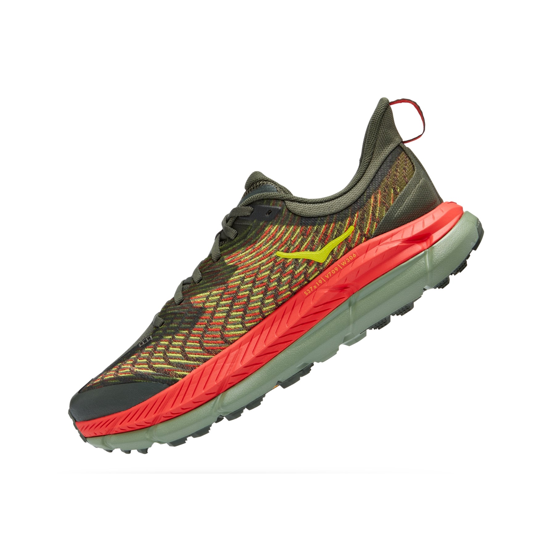 Hoka Mens Mafate Speed 4 Thyme / Fiesta