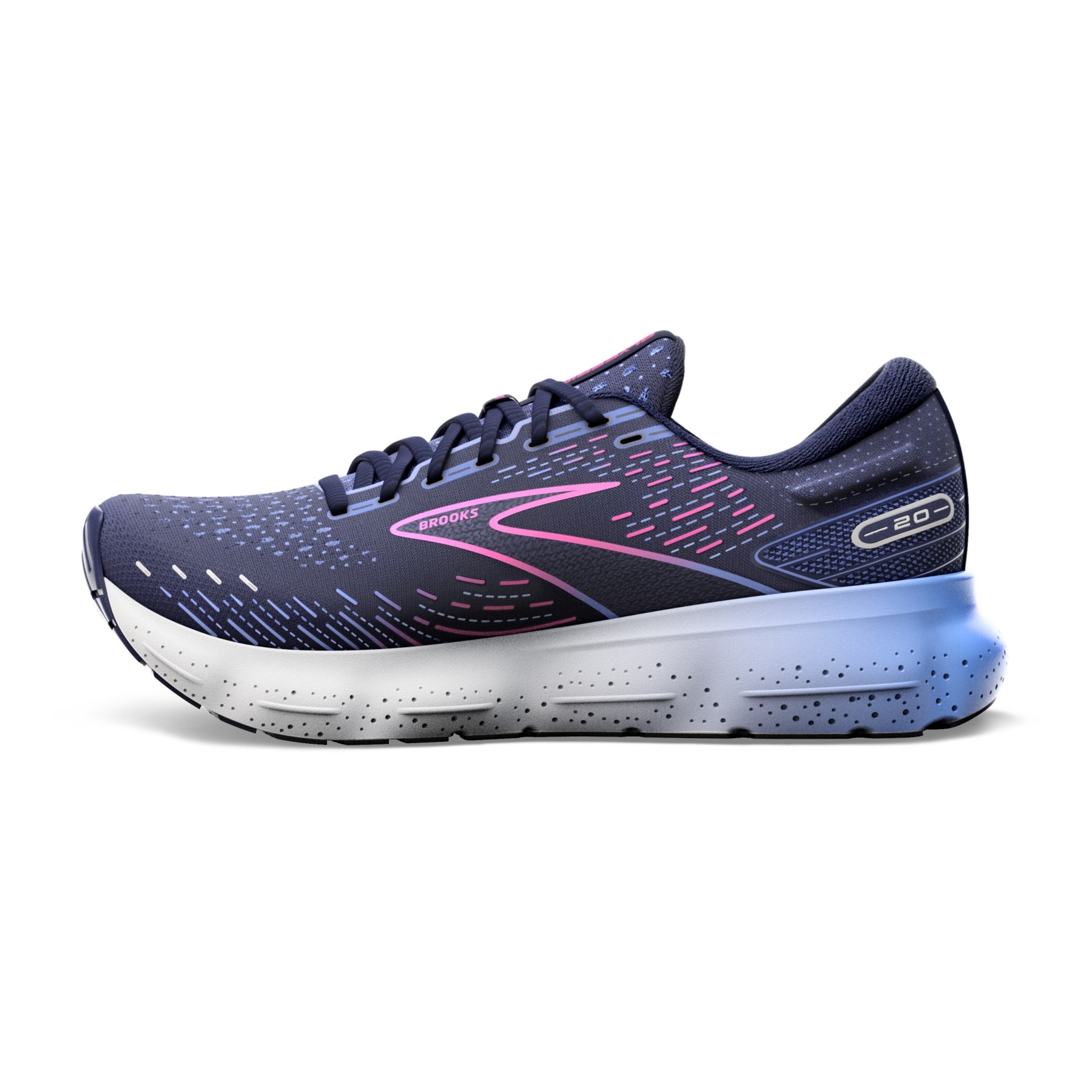 Brooks Womens Glycerin 20 Peacoat / Blue / Pink