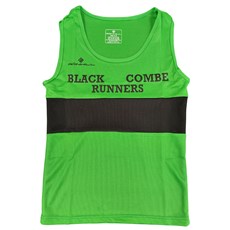 Black Combe Runners Junior Vest | Green / Black