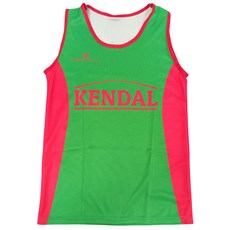 Kendal AC Junior Vest V2 | Green / Red