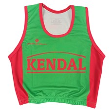 Kendal AC Womens Crop Top | Green / Red