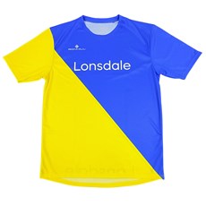 Lonsdale Unisex Tee | Blue / Yellow