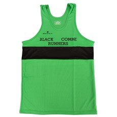 Black Combe Runners Mens Vest | Green / Black