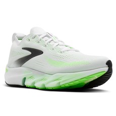 Brooks Mens Glycerin Flex | White / Green Gecko
