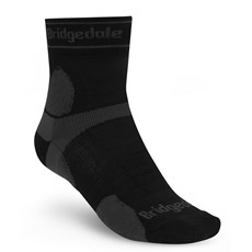 Bridgedale Ultralight Merino 3/4 Crew | Black / Grey