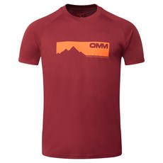 OMM Mens Bearing Tee | Dark Red
