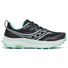 Saucony Womens Peregrine 16 GTX | Black / Aqua