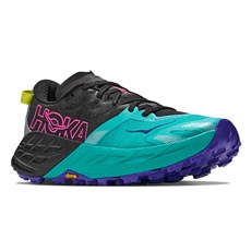 Hoka Womens Speedgoat 7 | Black / Electric Aqua