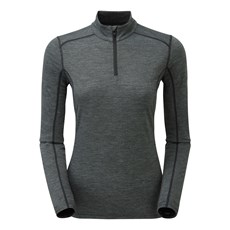 Montane Womens Primino 140 Zip Neck | Black