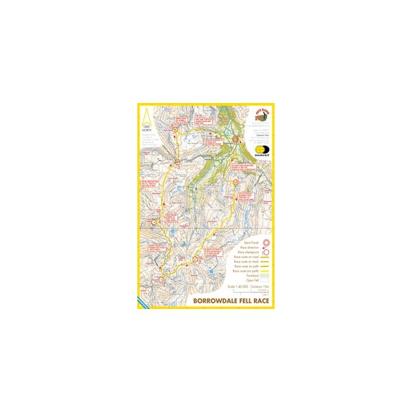 Harvey Borrowdale Race Map