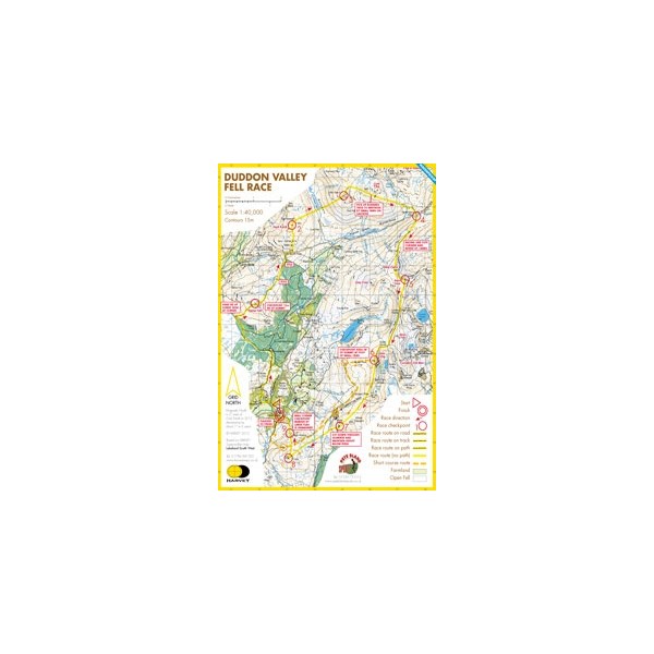 Harvey Duddon Valley Race Map