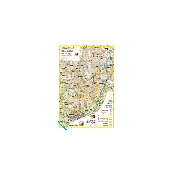 Harvey Howgills Race Map