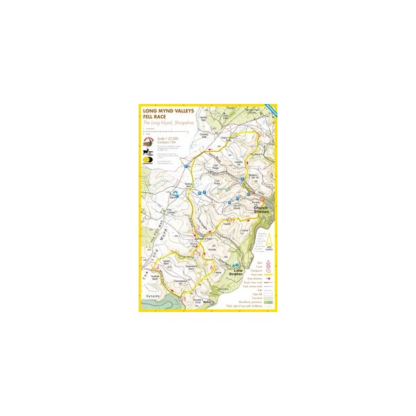 Harvey Long Mynd Valleys Race Map