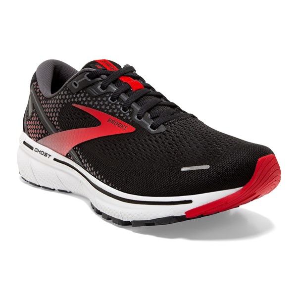 Brooks Mens Ghost 14 Wide Black / Red
