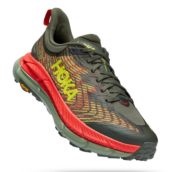 Hoka Mens Mafate Speed 4 Thyme / Fiesta