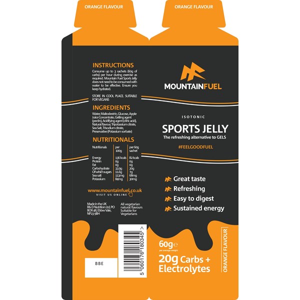 Mountain Fuel Sports Jelly (Orange)