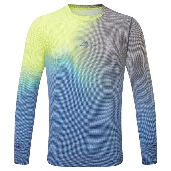 Ron Hill Mens Tech Golden Hour LS Tee