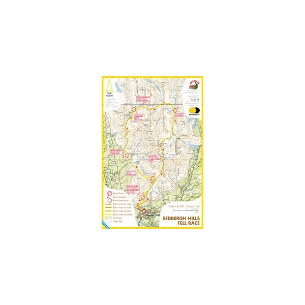 Harvey Sedbergh Hills Race Map