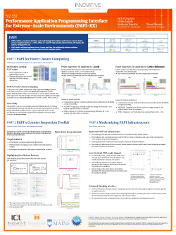 SI2-SSI Performance Application Programming Interface for Extreme-scale ...