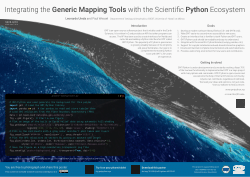 Poster: Integrating the Generic Mapping Tools with the Scientific ...