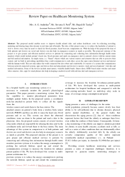 Literature survey of wireless patient health monitoring system using arduino picture