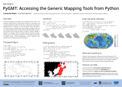 Poster: PyGMT: Accessing the Generic Mapping Tools from Python