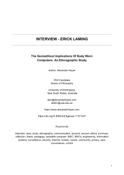 Interview - Erick Laming