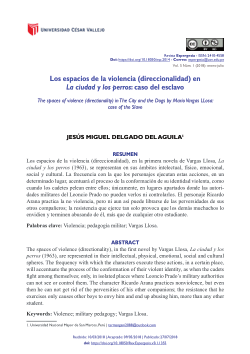 Los espacios de la violencia (direccionalidad) en <i>La ciudad y los perros</i> (1963): caso del Esclavo