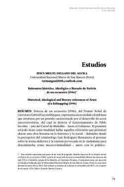 Referentes histórico, ideológico y literario de <i>Noticia de un secuestro</i> (1996)