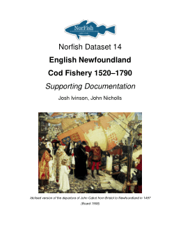 Norfish 14 English Newfoundland Cod Fishery 1520-1790