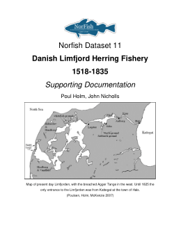 Norfish 11 Danish Limfjord Herring Fishery 1518-1835