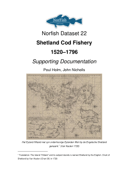 Norfish 22 Shetland Cod Fishery 1520–1796